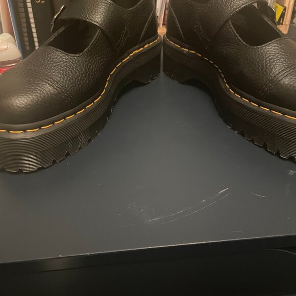 Doc Martens (Dr. Martens) Mary Jane Flower Buckle Black Size 9 (41) - Picture 5 of 7